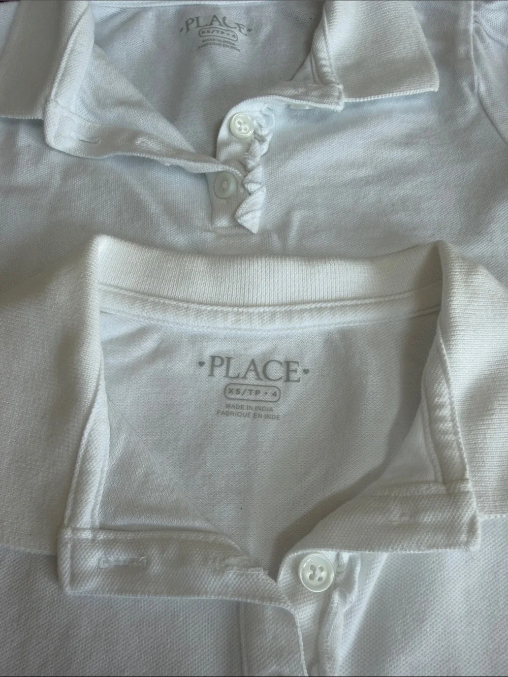 The Children's Place White Short-Sleeve Polo Tops - Girls (Set of 2)